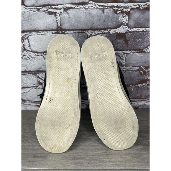 COACH Pembroke Nappa Black Leather Hi-Top Turnlock Sneakers Women 7.5B US FG1274 - Picture 8 of 16